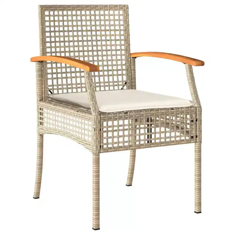 vidaXL Salon de jardin avec coussins - Résine tressée