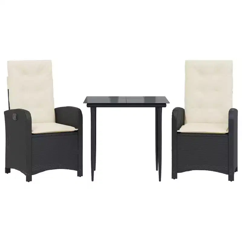 vidaXL Stylish Outdoor Dining Set with Cushions in Rattan