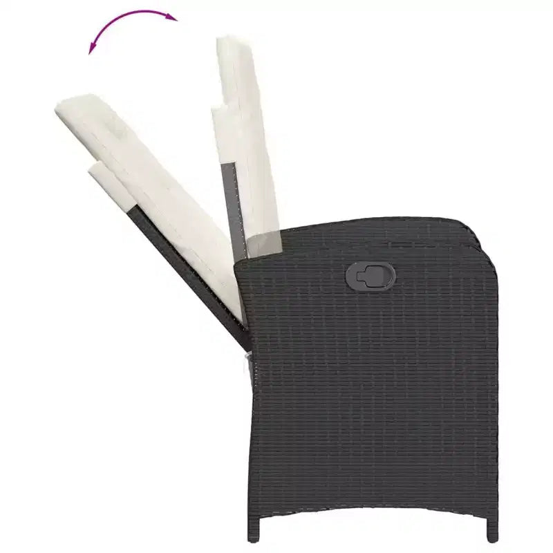vidaXL Salon de jardin élégant en résine tressée avec coussins