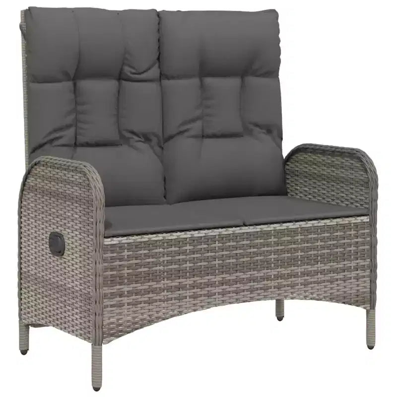 vidaXL Salon de jardin chic 2 places avec coussins