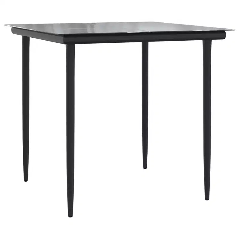 vidaXL Ensemble de salle à manger d'extérieur table et chaises en acier et textilène