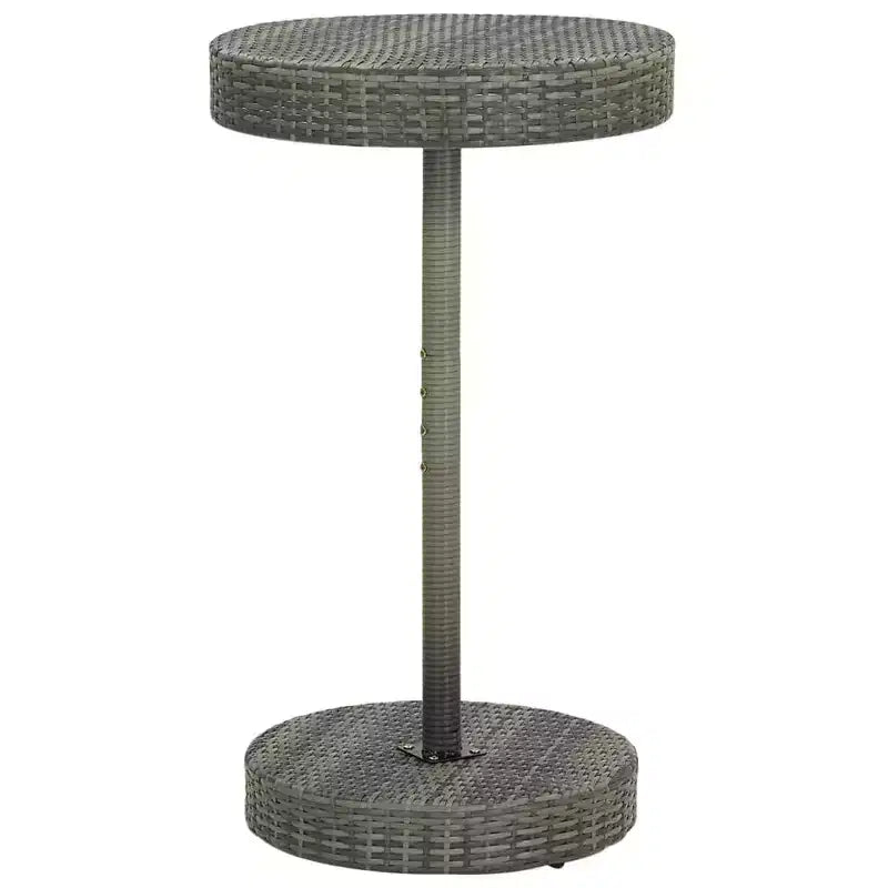 vidaXL Ensemble de bar de patio Tabouret de bar Table de bistrot en poly rotin et bois d'acacia massif