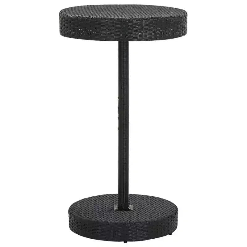 vidaXL Ensemble de bar de patio Tabouret de bar Table de bistrot en poly rotin et bois d'acacia massif