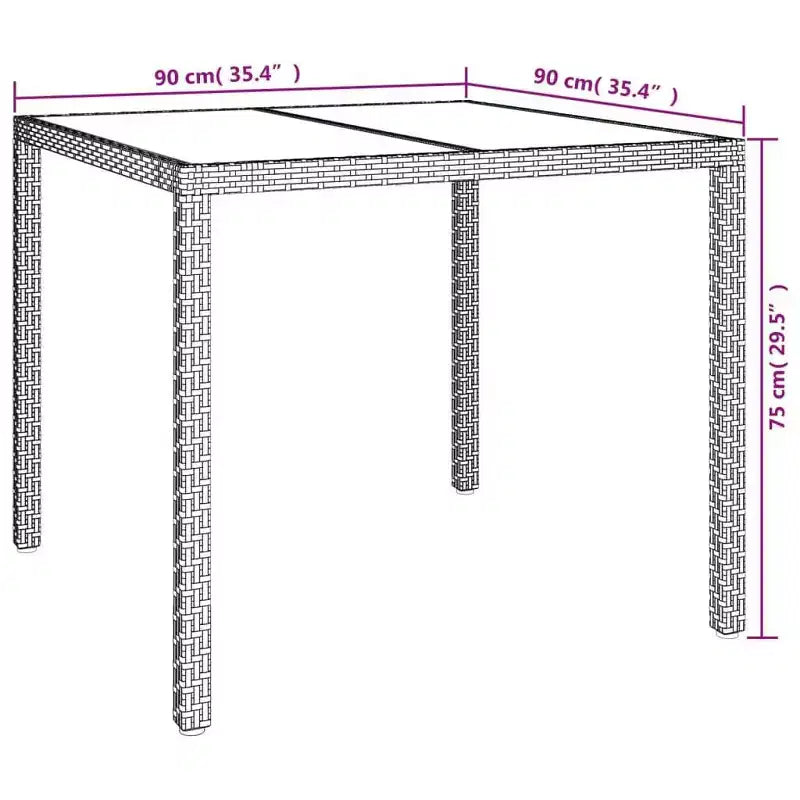 vidaXL Ensemble repas de jardin avec coussins Fauteuil de dîner extérieur Résine tressée