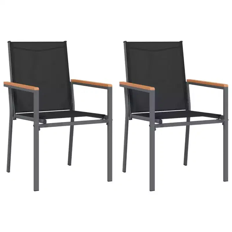 vidaXL Ensemble repas de jardin en textilène et acier