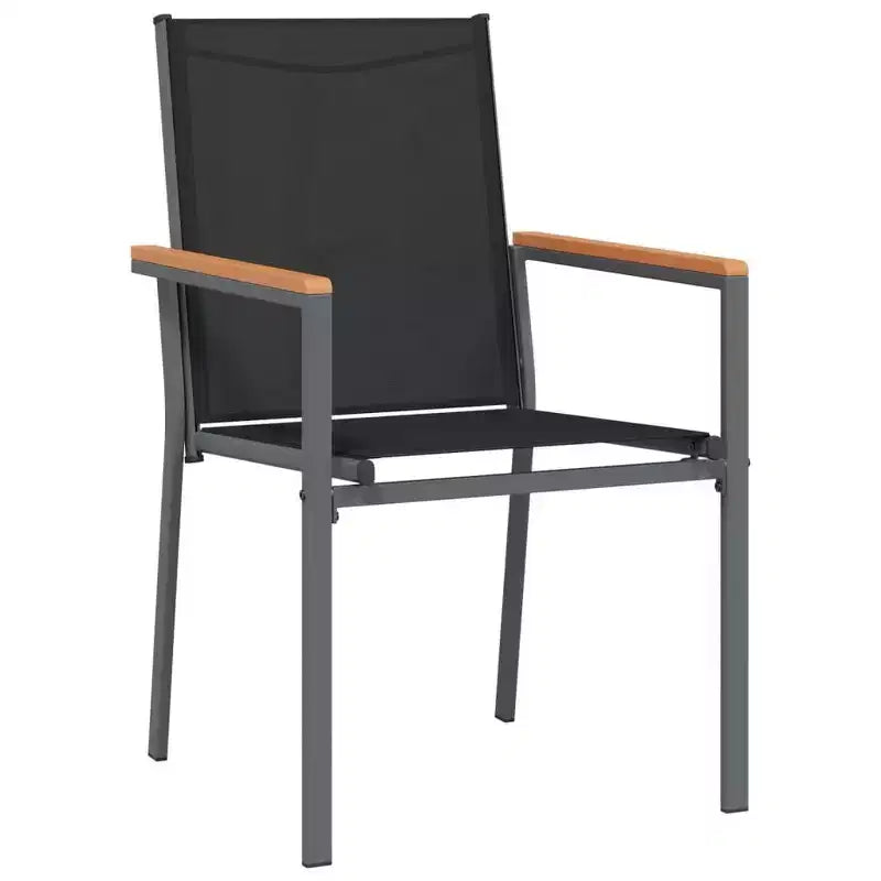 vidaXL Ensemble repas de jardin en textilène et acier