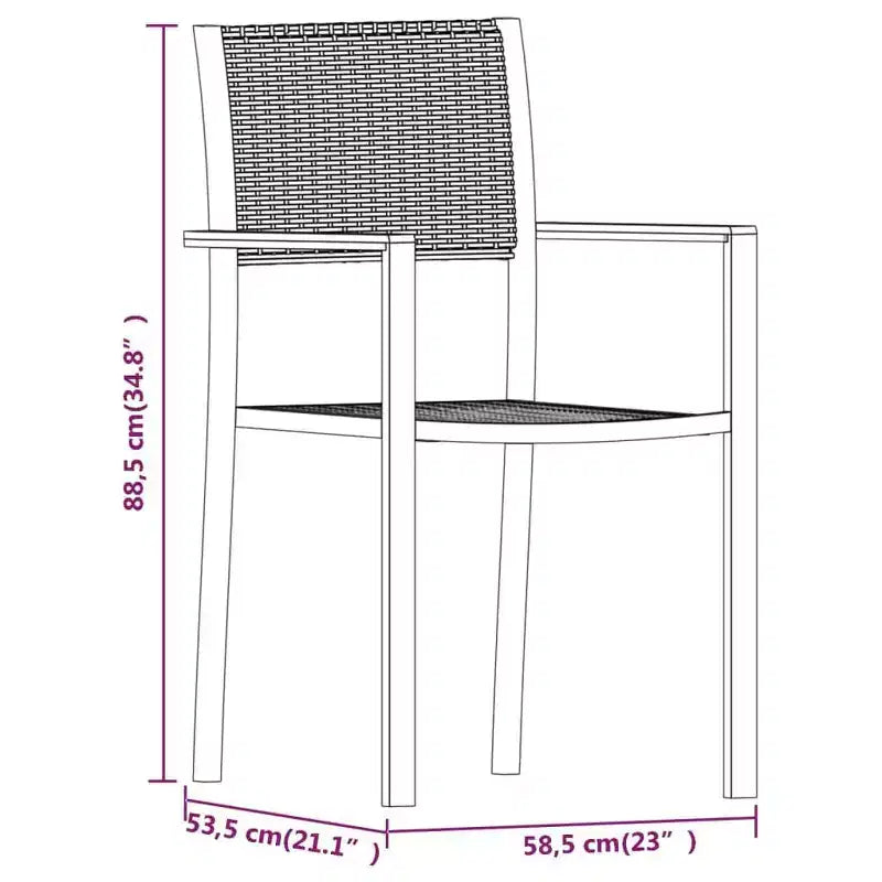 vidaXL Ensemble de salle à manger d'extérieur pour patio, table et chaises de jardin