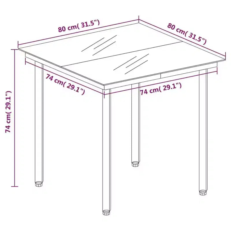 vidaXL Ensemble de salle à manger d'extérieur pour patio, table et chaises de jardin