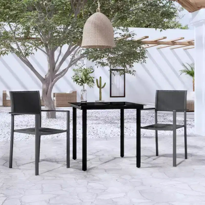vidaXL Ensemble de salle à manger d'extérieur pour patio, table et chaises de jardin