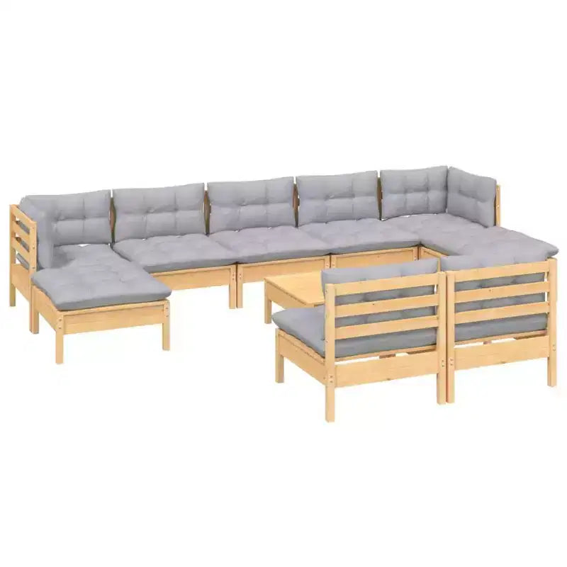 vidaXL Salon de jardin avec coussins