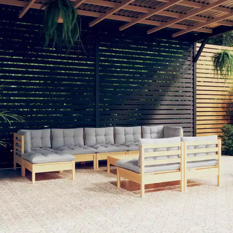 vidaXL Salon de jardin avec coussins