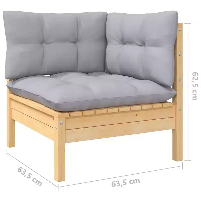 vidaXL Salon de jardin avec coussins