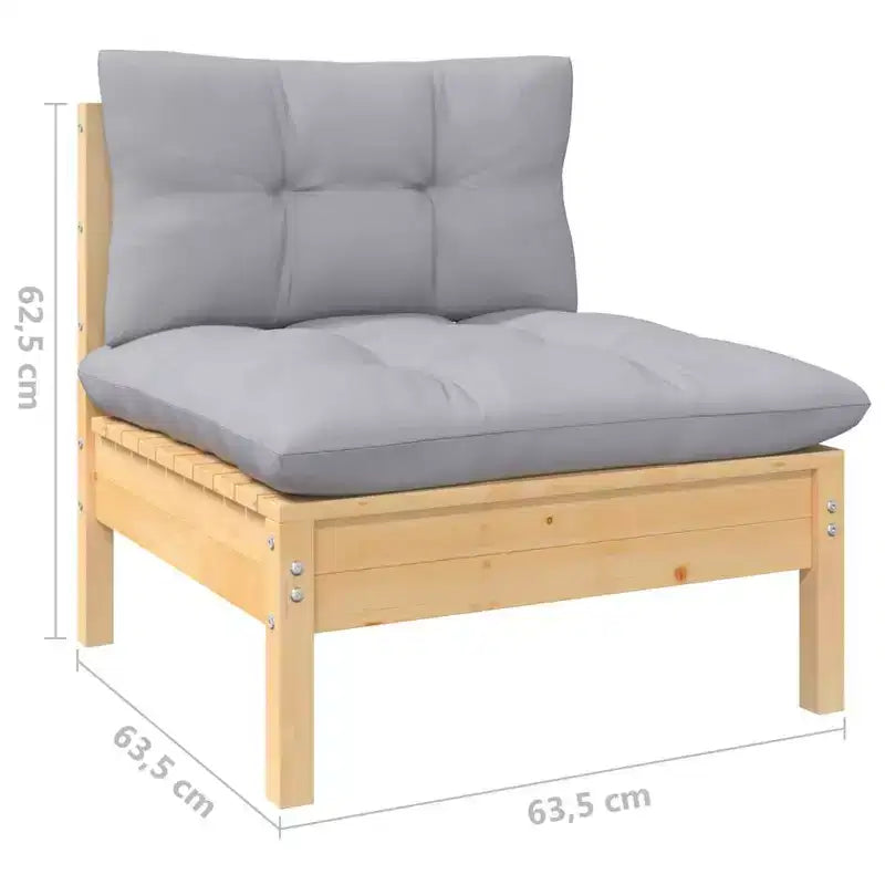 vidaXL Salon de jardin avec coussins