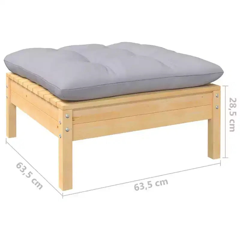 vidaXL Salon de jardin avec coussins