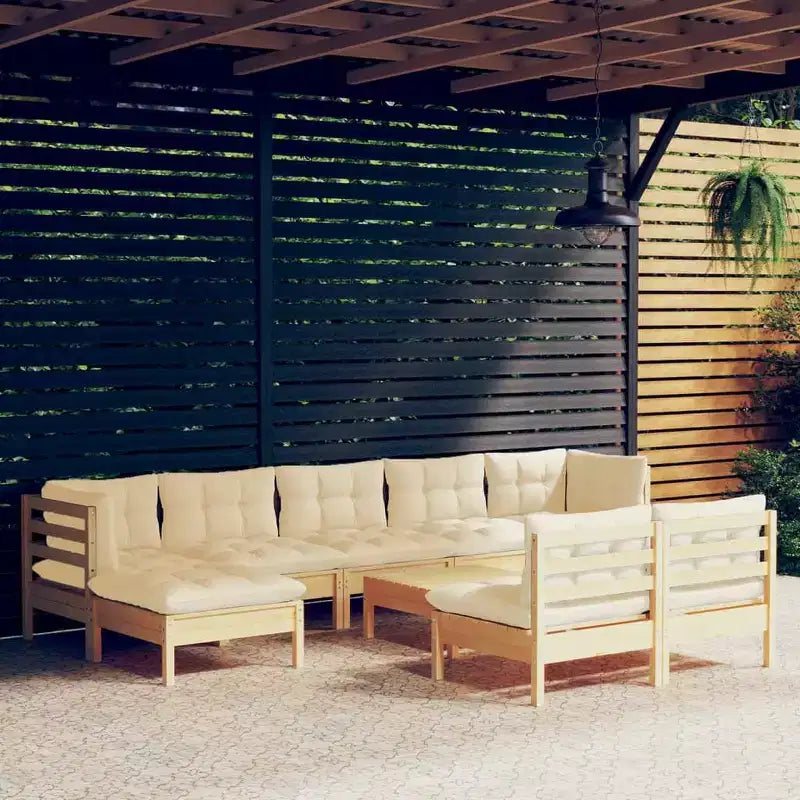 vidaXL Salon de jardin avec coussins