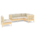 vidaXL Ensemble de jardin en pin naturel