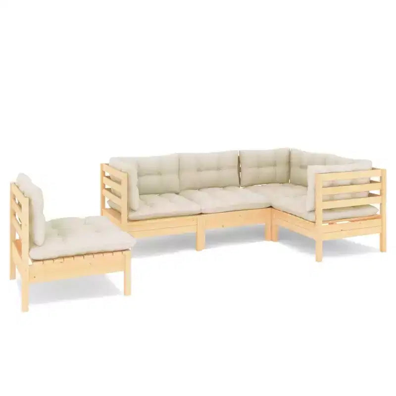 vidaXL Ensemble de jardin en pin naturel