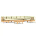 vidaXL Salon de jardin avec coussins – Bois de pin robuste