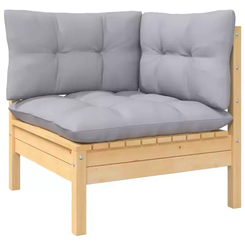 vidaXL Salon de jardin modulable avec coussins
