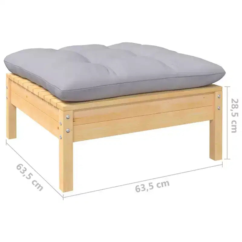 vidaXL Salon de jardin modulable avec coussins