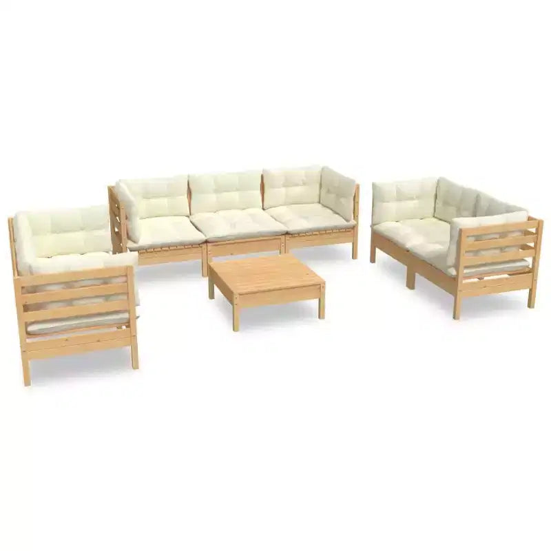 vidaXL Modular Garden Lounge Set with Cushions