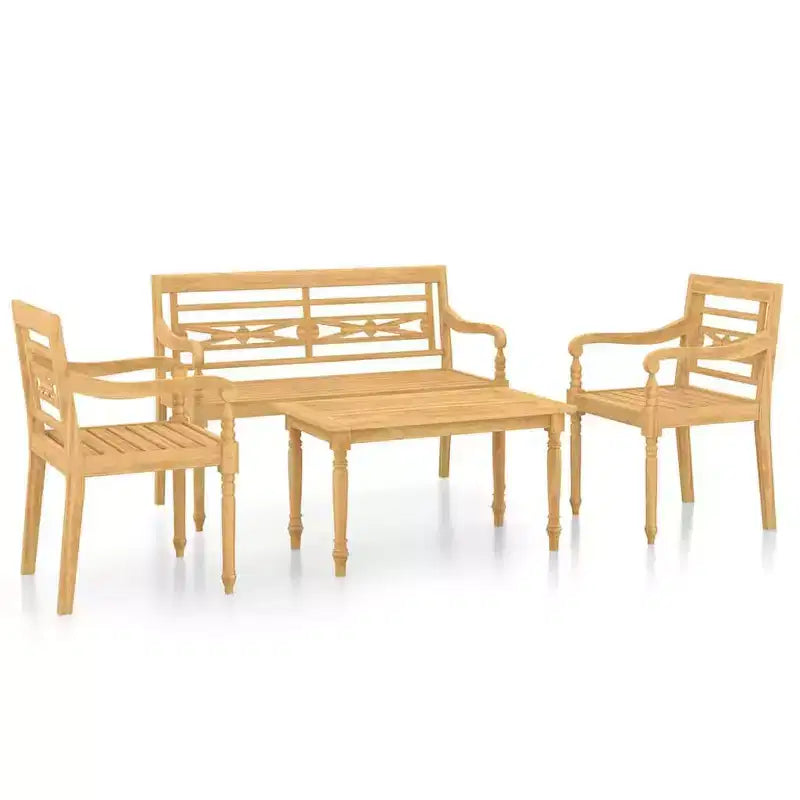 vidaXL Garden Lounge Set Teak