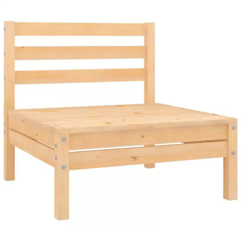 vidaXL Salon de jardin Bois de pin massif Ensemble 6 pièces Modulable