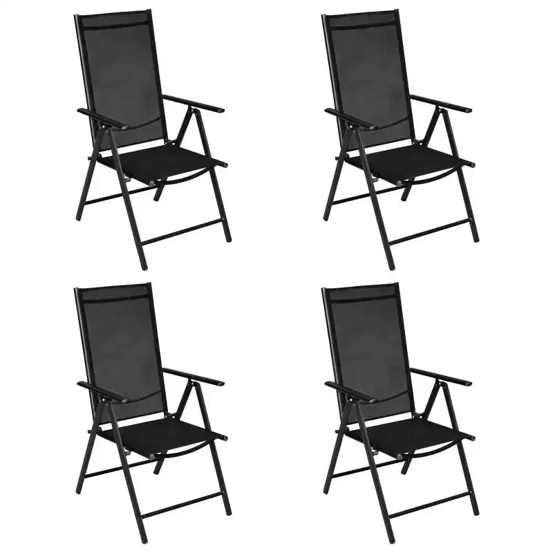 vidaXL Garden Dining Set with Adjustable Backrest