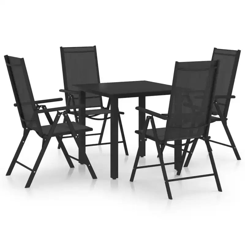 vidaXL Ensemble de Repas de Jardin avec Dossier Réglable