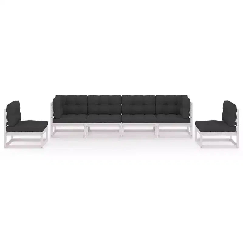 vidaXL Salon de jardin Bois de pin massif Modulable