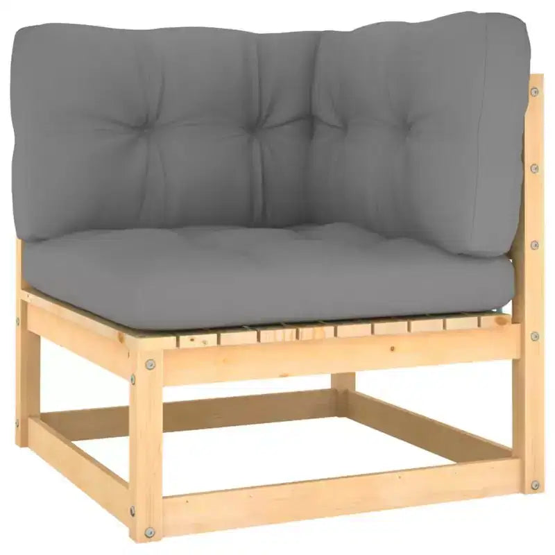 vidaXL Salon de jardin Bois de pin massif Modulable