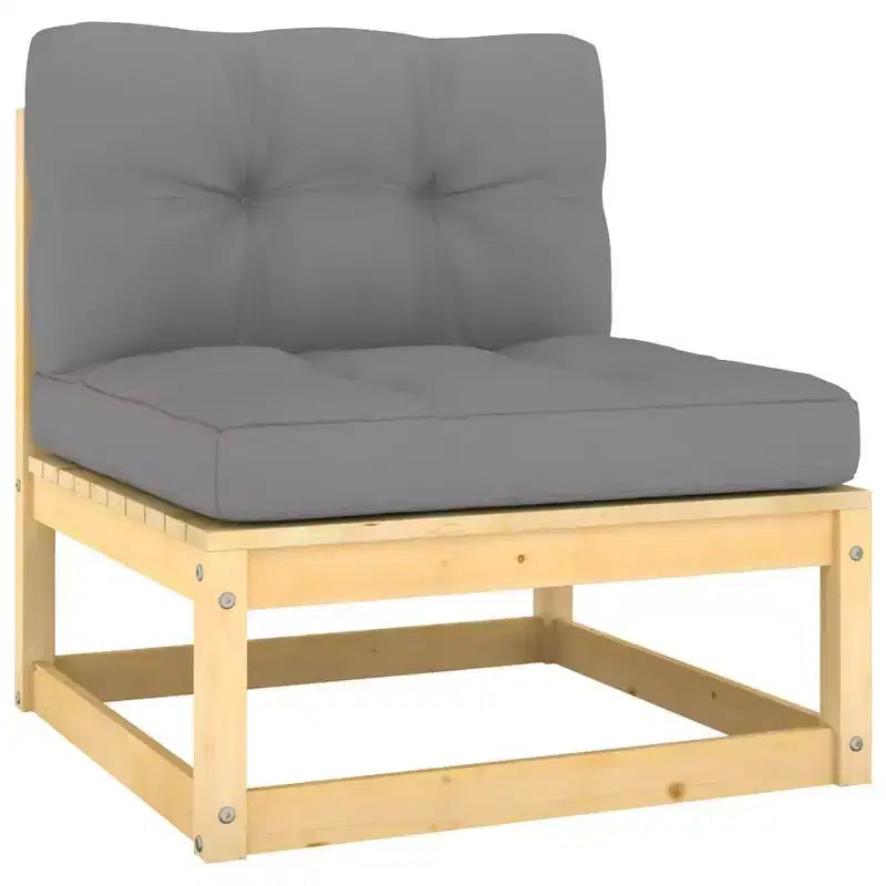 vidaXL Salon de jardin Bois de pin massif Modulable