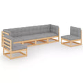 vidaXL Garden Lounge Set Pine Solid pine wood Modular