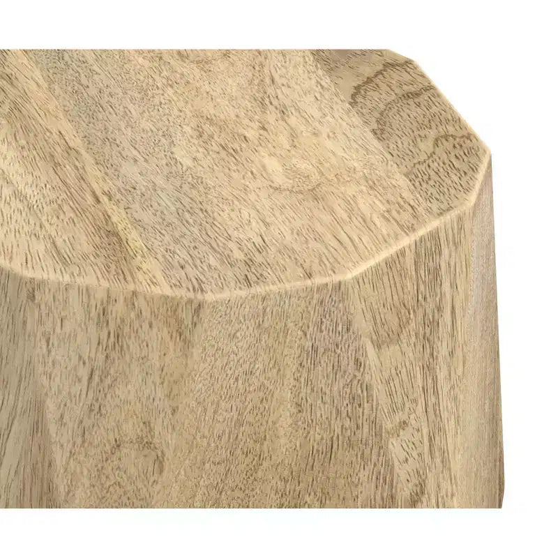 15" Wide Solid Mango Wood Contemporary End Table, Fully Assembled