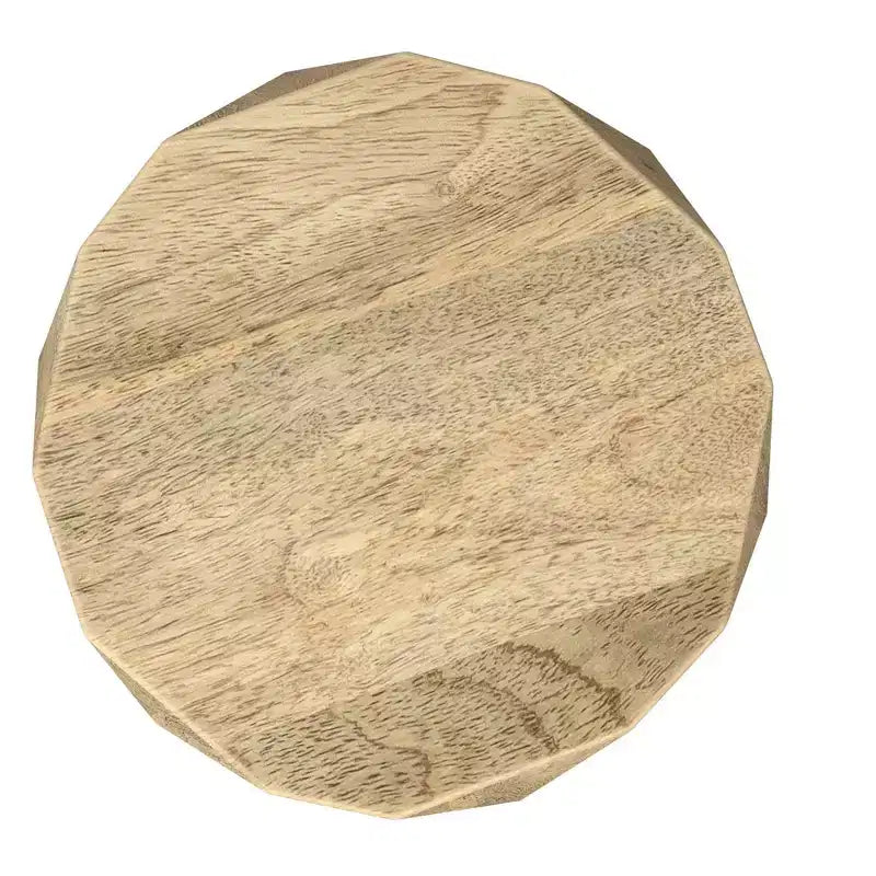 15" Wide Solid Mango Wood Contemporary End Table, Fully Assembled