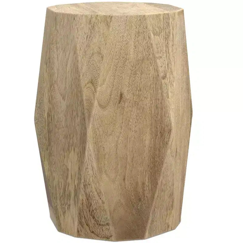 Table d'appoint contemporaine de 38 cm de large en manguier massif, entièrement assemblée