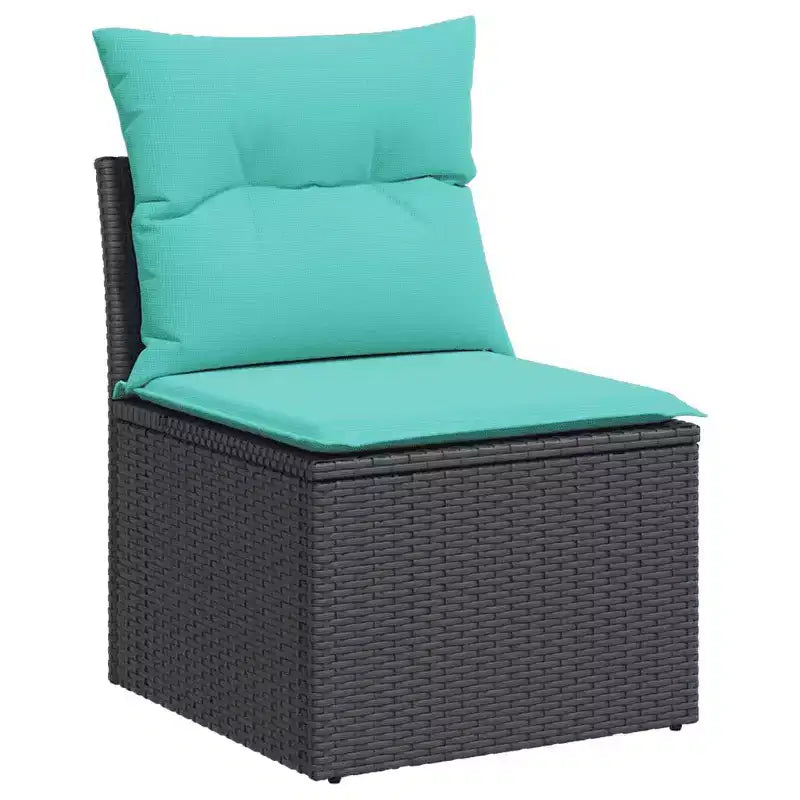 vidaXL Salon de jardin modulable avec coussins et design ajustable