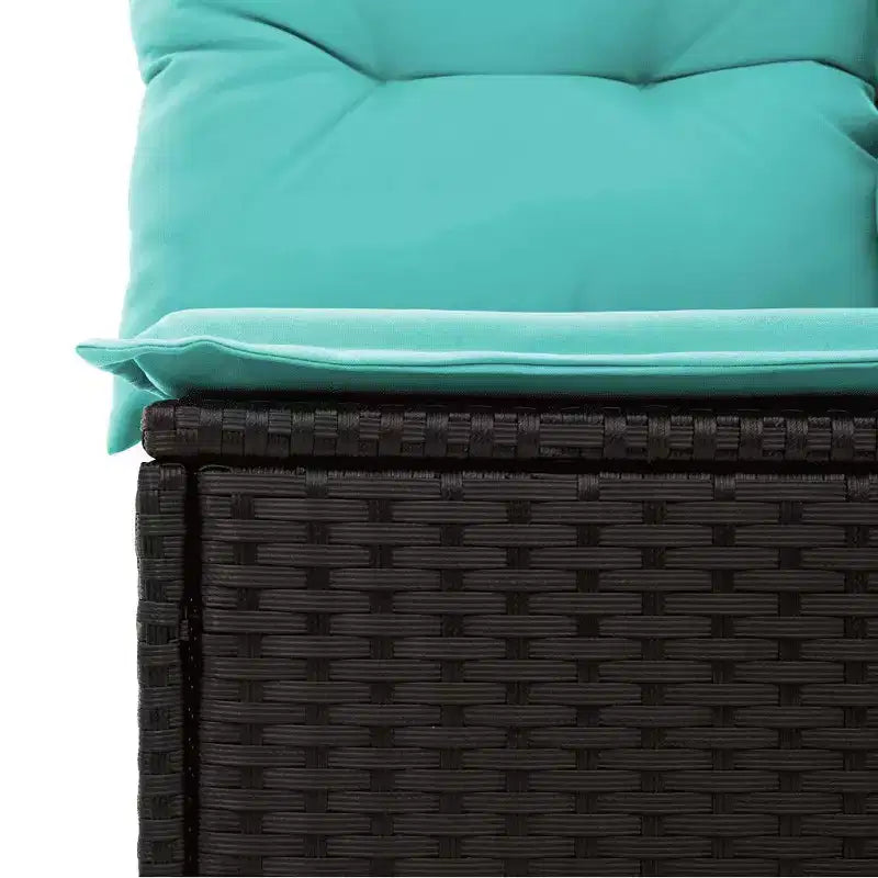 vidaXL Salon de jardin modulable avec coussins et design ajustable