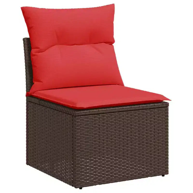 vidaXL Salon de jardin modulable avec coussins et design ajustable