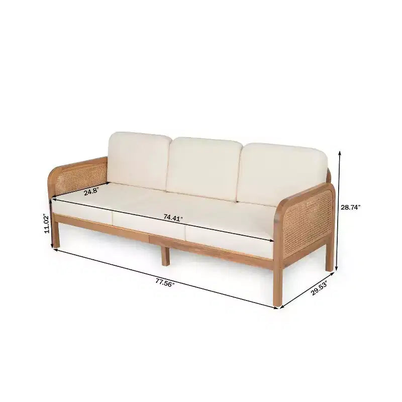 Christopher Knight Home Ximena Salon de jardin 4 pièces en bois d'acacia et résine tressée avec table basse à lattes