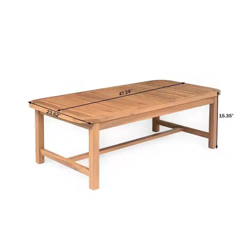 Christopher Knight Home Ximena Salon de jardin 4 pièces en bois d'acacia et résine tressée avec table basse à lattes