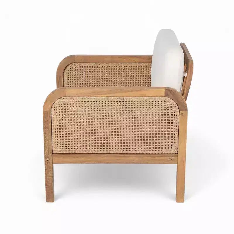 Christopher Knight Home Ximena Salon de jardin 4 pièces en bois d'acacia et résine tressée avec table basse à lattes