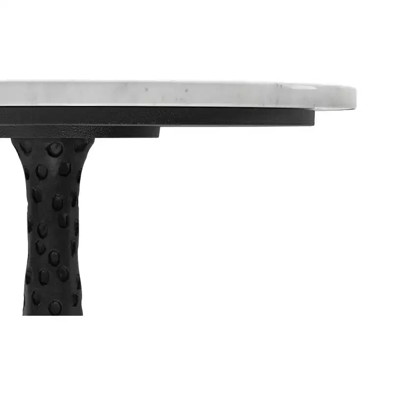 16" Wide Round Contemporary Modern Side Table, Black