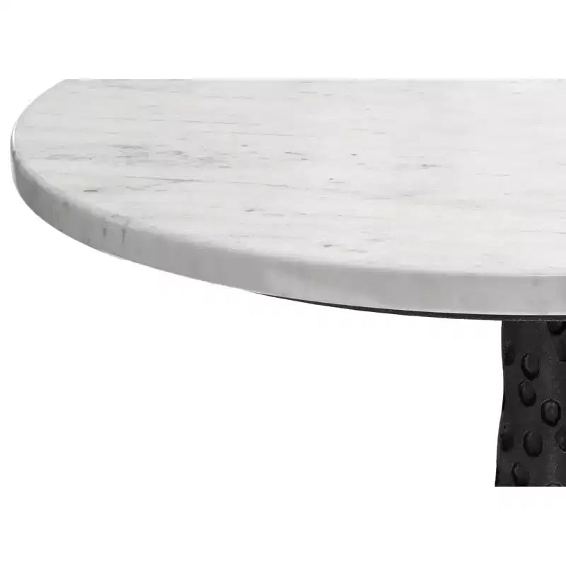 16" Wide Round Contemporary Modern Side Table, Black