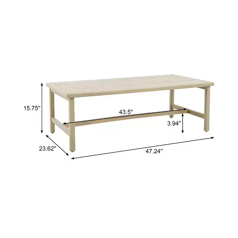 Christopher Knight Home Sejin Ensemble de 5 pièces de mobilier de jardin en bois d'acacia avec table à lattes et osier en polyéthylène