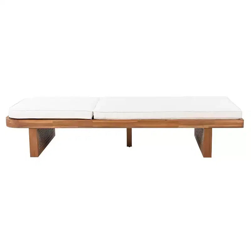 Christopher Knight Home Colette Patio Ensemble 2 Pièces en Bois d'Acacia et Rotin avec Coussins et Table à Lattes
