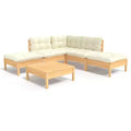 vidaXL Outdoor Lounge Set with Cushions - Modern Pinewood Furniture