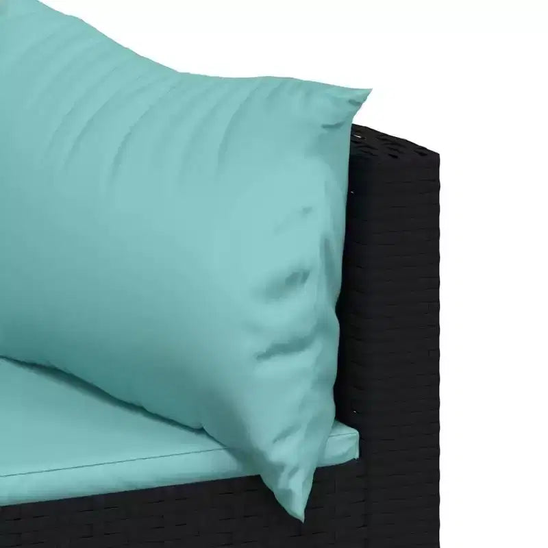 vidaXL Salon de jardin moderne avec coussins en résine tressée