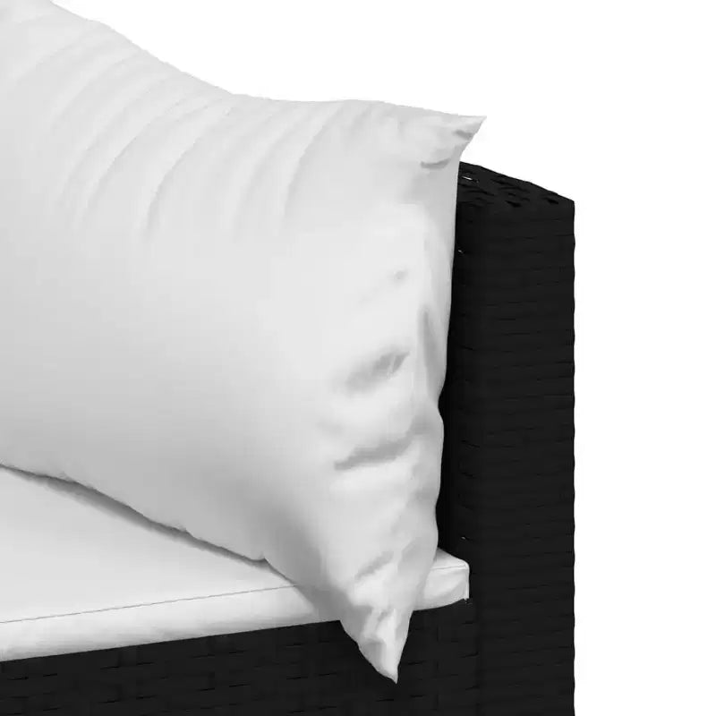vidaXL Salon de jardin moderne avec coussins en résine tressée