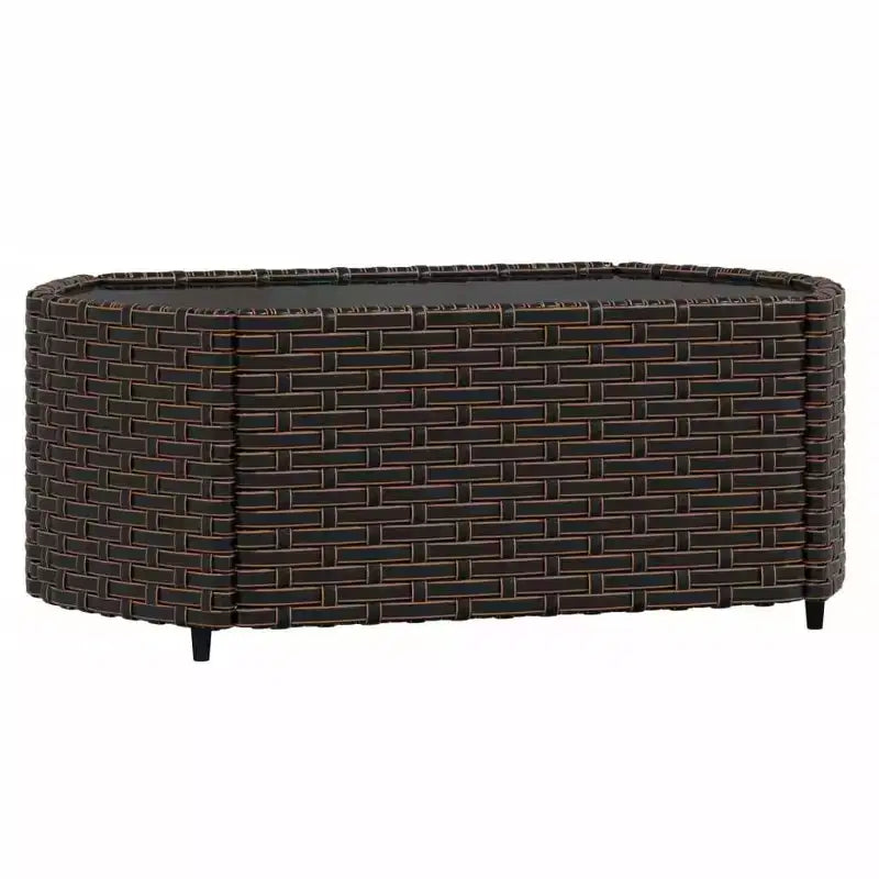 vidaXL Salon de jardin moderne avec coussins en résine tressée